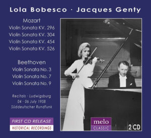 Lola Bobesco Ludwigsburg Recitals CD Release Meloclassic 2016